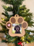 2x2 Paw Ornament