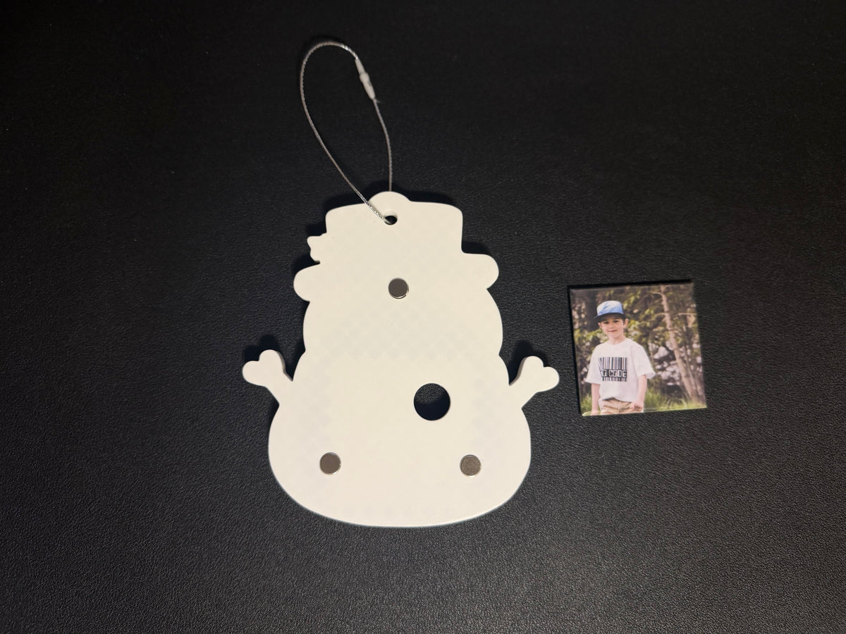 2x2 Snowman Ornament