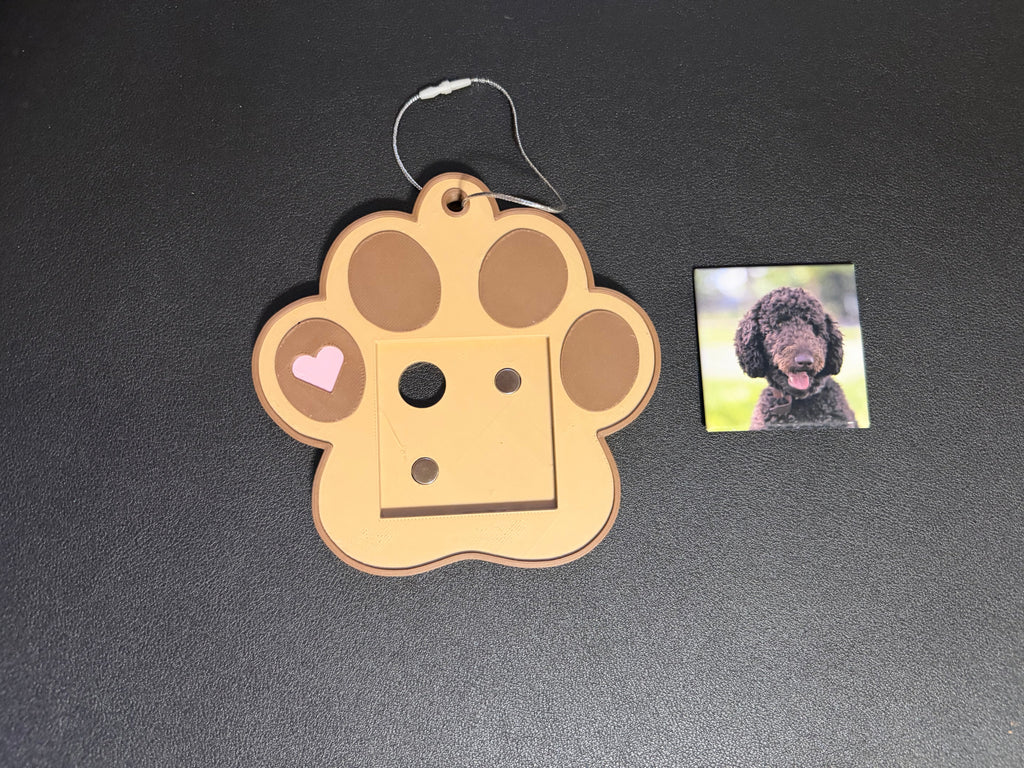 2x2 Paw Ornament