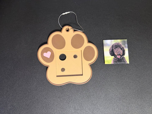 2x2 Paw Ornament