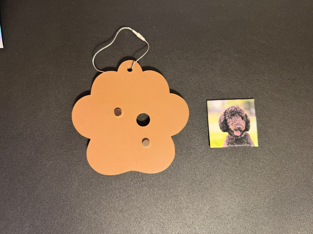 2x2 Paw Ornament